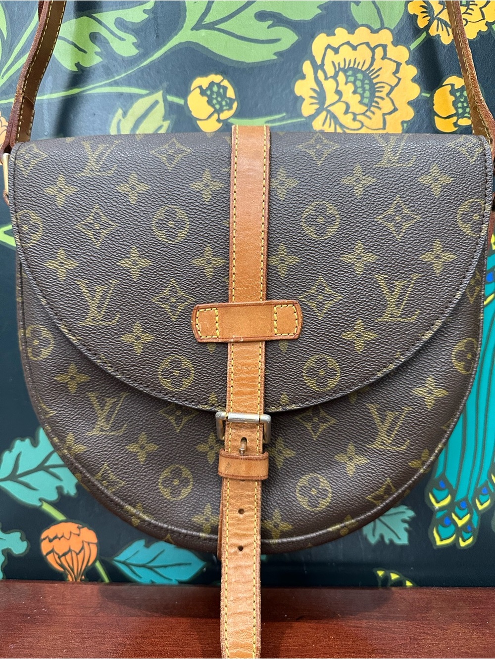 Louis Vuitton Vintage Chantilly PM Monogram Crossbody Saddle Bag France COA - Picture 5 of 15